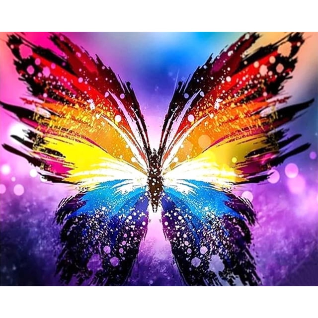 Cuadros Decorativos Color mariposa sin marco DIY pintura al óleo por números Kit imagen lienzo arte Sywqhk Nuevos Originales