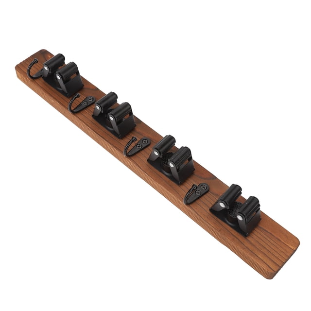 Mop Holder, Mop Holder Wall Mount Hand Polished Sturdy Structure Iron Material For Home