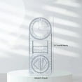 thumbnail image 3 of Règle Géométrique Multifonctionnelle pour Étudiant, Règle de Mathématiques en Plastique Transparent, Gabarit de Dessin Mobile, Outil de Mesure de Règle Géométrique Multifonction pour Étudiant, 3 of 6
