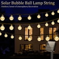 thumbnail image 3 of Solar String Lights Outdoor Bubble Ball Lighting String 8 LIghting Modes for Garden Wedding Birthday Holiday Theme Decoration, 3 of 6