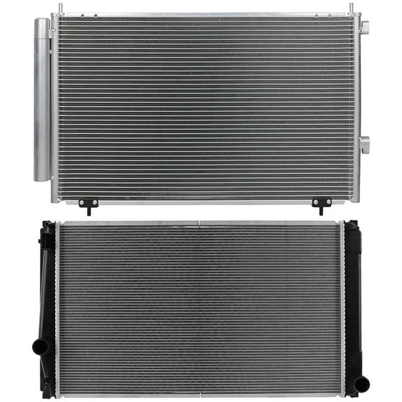 cciyu Aluminum Radiator Replacement 2013-2018 for Toyota for RAV42891 Plastic Radiator Auto Parts Complete radiator Radiator Engine Coolant Radiator Assembly Radiator