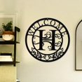 Sign Innichal Metal Monogrammed Initial Welcome Sign, Metal Letter Wall Art Decor ...