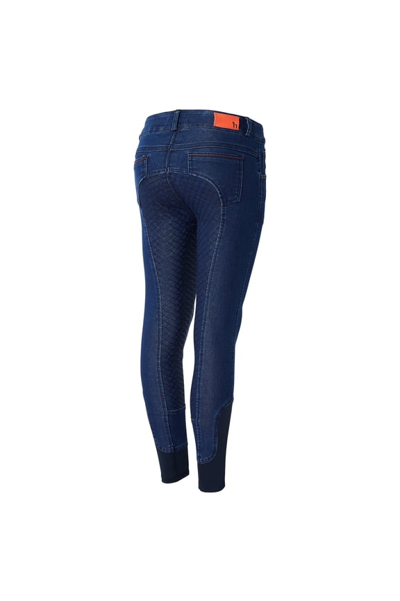 Allison Kids' Denim Silicone Full Seat Riding Breeches