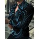 thumbnail image 1 of Patrón de camisa para hombre Patrón de camisa Puños estampados en 3D Ropa de manga larga con botones estampados en 3D para uso diario y festivo, 1 of 6