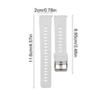 thumbnail image 3 of RuiJiao Watch Strap 20mm Easily Disassembly Silicone Watch Bands, 3 of 8