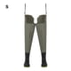 thumbnail image 3 of Sonducket Pantalones de vadeo impermeables Stay Dry para entusiastas de la pesca Bota de cadera ligera para hombres y mujeres Pescar gris verde S, 3 of 6