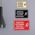 thumbnail image 6 of Signs ByLITA Classic Framed Assisted Listening Devices Available Sign (Brushed Silver) - Large, 6 of 8