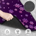 thumbnail image 3 of Disketp Purple Snow Flakes for Crystal Velvet Car Mats Four-Piece Set,All-Season Automotive Protection, Vehicles, Cars, Trucks, and SUVs,Anti-Slip Design, 3 of 7
