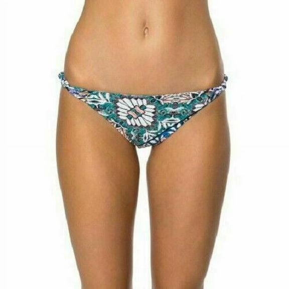 O'Neill MULTI Topanga Printed Strappy Hipster Bikini Swim Bottom, US X-Large