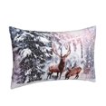 thumbnail image 4 of Fundas Decorativas para Almohadas AGAYNA 30x51 cm Ciervo Invernal Paquete de 2, 4 of 5