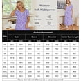 thumbnail image 6 of KISSGAL Nightgowns for Women Button Front Henley Neck House Dress Short Sleeve Soft Pajamas Dress Sleepwear, 6 of 8