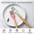 thumbnail image 2 of Juego de 2 pinceles de silicona para untar: resistentes a altas temperaturas, con cerdas suaves, fáciles de limpiar y aptos para salsas., 2 of 5