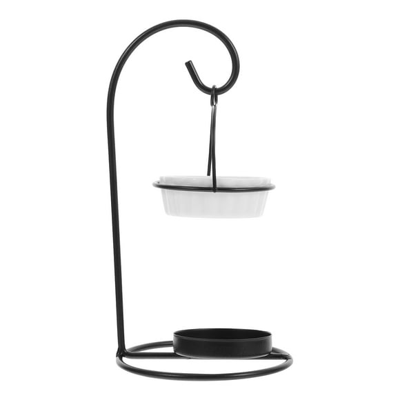 Creative Wax Burner for Scented Wax and Essential Oils Minimalist Essential Oil Burner Household Ceramic Oil Burner with Iron Stand