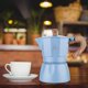 thumbnail image 4 of 1 paquete de olla de café Moka para estufa, olla de café expreso, olla de aluminio para café molido, capuchinos Azul Macarena Fabricante de moka, 4 of 7