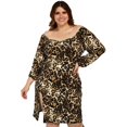 thumbnail image 1 of Vestido strech Roman Fashion/Tallas Extras, 4280 (Animal print) beige 42 Roman Fashion V-GR-4280-PRINT, 1 of 7