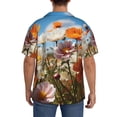 thumbnail image 3 of Sikiie Vibrant Field Of Blossoms Men's Cuban Shirt, Hawaiian Shirts, Business Casual Button Down Shirts, Short Sleeve Shirt-XX-Large, 3 of 5