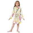 thumbnail image 6 of FORMRS Kids Bathrobe Unisex Hooded Robe Toddler Pajamas Sleepwear, Size 2-3T, Grapefruit Slices, 6 of 7
