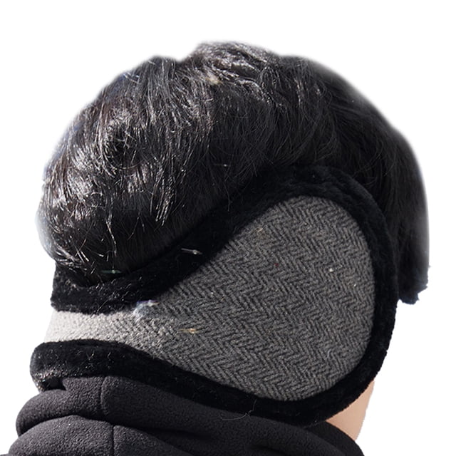 Orejeras cálidas para invierno para exteriores, calentadores de orejas plegables