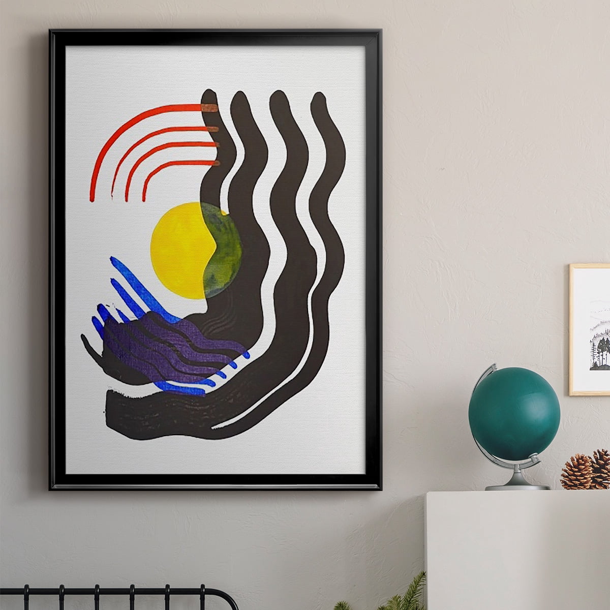 Shifting III Premium Framed Print, in Gold, Black, or Silver - Ready to Hang