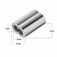 Aluminum Crimping Loop Sleeves Cable Ferrule Wire Rope Sleeves
