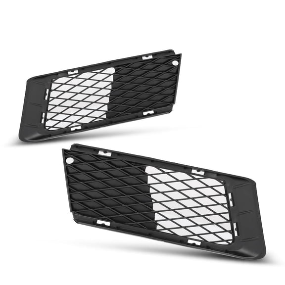 Pair Bumper Grille Left and Right Black Fit For 2007-2010 BMW 328xi 328i xDrive