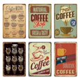 thumbnail image 1 of Carteles de hojalata Vintage para café, placas de placa de Metal Retro frescas y sabrosas, decoración de pared para cafetería, decoración de casa y habitación, 1 of 2