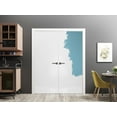 thumbnail image 5 of Solid French Double Doors 72 x 80 inches | Planum 0010 Primed | Wood Solid Panel Frame Trims | Closet Bedroom Sturdy Doors, 5 of 6
