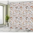 thumbnail image 4 of Ambesonne Cartoon Shower Curtain, Construction Home Repair, 69"Wx84"L, White Multicolor, 4 of 4