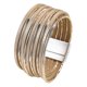 thumbnail image 2 of Pulsera para mujer, a la moda, con cierre magnético, duradera, tipo brazalete, fácil de usar. Caqui, 2 of 9