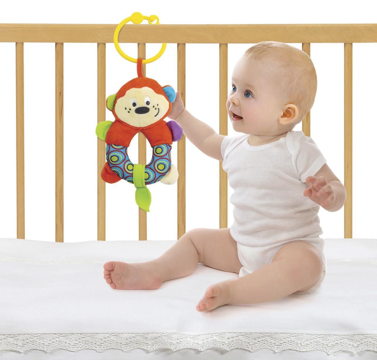 Hochet au toucher doux Singe Spark Create Imagine