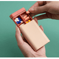 thumbnail image 4 of Boîte Scellée Portable pour Médicaments, Boîte de Rangement de Voyage à Compartiments Séparés, Mini Boîte de Rangement Portable 7 Jours pour Pilules Séparées, Rose, 4 of 9