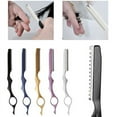 thumbnail image 2 of black  Professional Sharp Barber Razor Beard Hair Razors Cut Hair Cutting Thinning Knife Salon Tools, 2 of 6