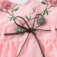 thumbnail image 5 of WOLLED Toddler Kids Girl Summer Dresses Doll Collar Embroidered Princess Dress Baby Cotton Short Sleeve Sundress Dress for 1-6 Years, 5 of 9