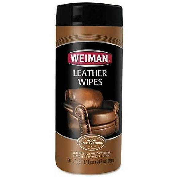 Weiman Leather Wipes Canister 30 Count