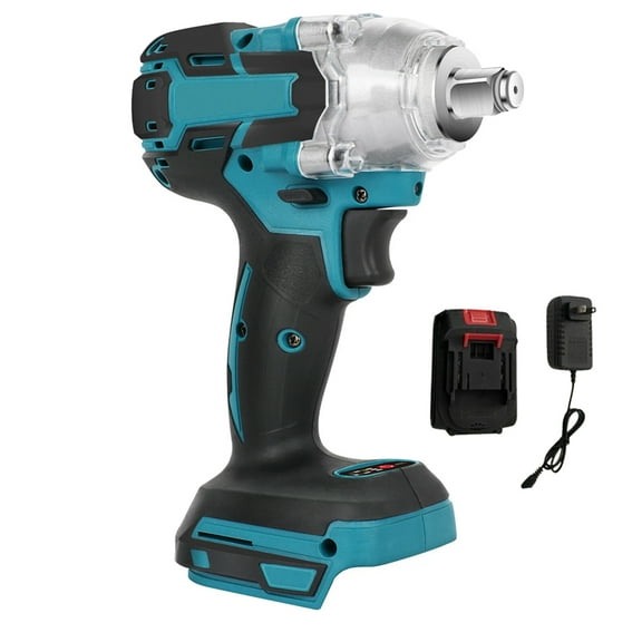 21V Cordless Electric Impact Wrench Gun 1/2'' High Power Driver w/ 6.5Ah Li-ion Battery