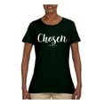 thumbnail image 2 of Wild Bobby Chosen 1 Peter 2:9 Inspirational/Christian Women Graphic Tee, Forest Green, X-Large, 2 of 5
