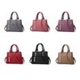thumbnail image 2 of Bolso de hombro Sonducket de PU para mujer color caqui de gran capacidad, 2 of 6
