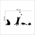 thumbnail image 3 of Cat Catching Home Wall Sticker Decor Decals Mural Kitchen Pet, 3 of 5