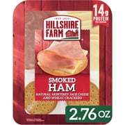 Hillshire Farm Snack Kit Smoked Ham, Monterey Jack Cheese, Wheat Crackers, 2.76 oz Pack