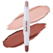 Tintark Duo-Ended Contour Stick: Concealer and Bronzer Crayon for Face, Eyes, and Cheeks, Light