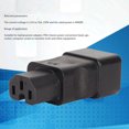 thumbnail image 3 of Adaptador De Corriente IEC320 C20 A IEC320 C15, Cobre Y PVC Convertidor IEC320 C20 A IEC320 C15 Potencia Nominal De 4000 W Voltaje De 250 V 2 Piezas Para Computadora Portátil Para, 3 of 7