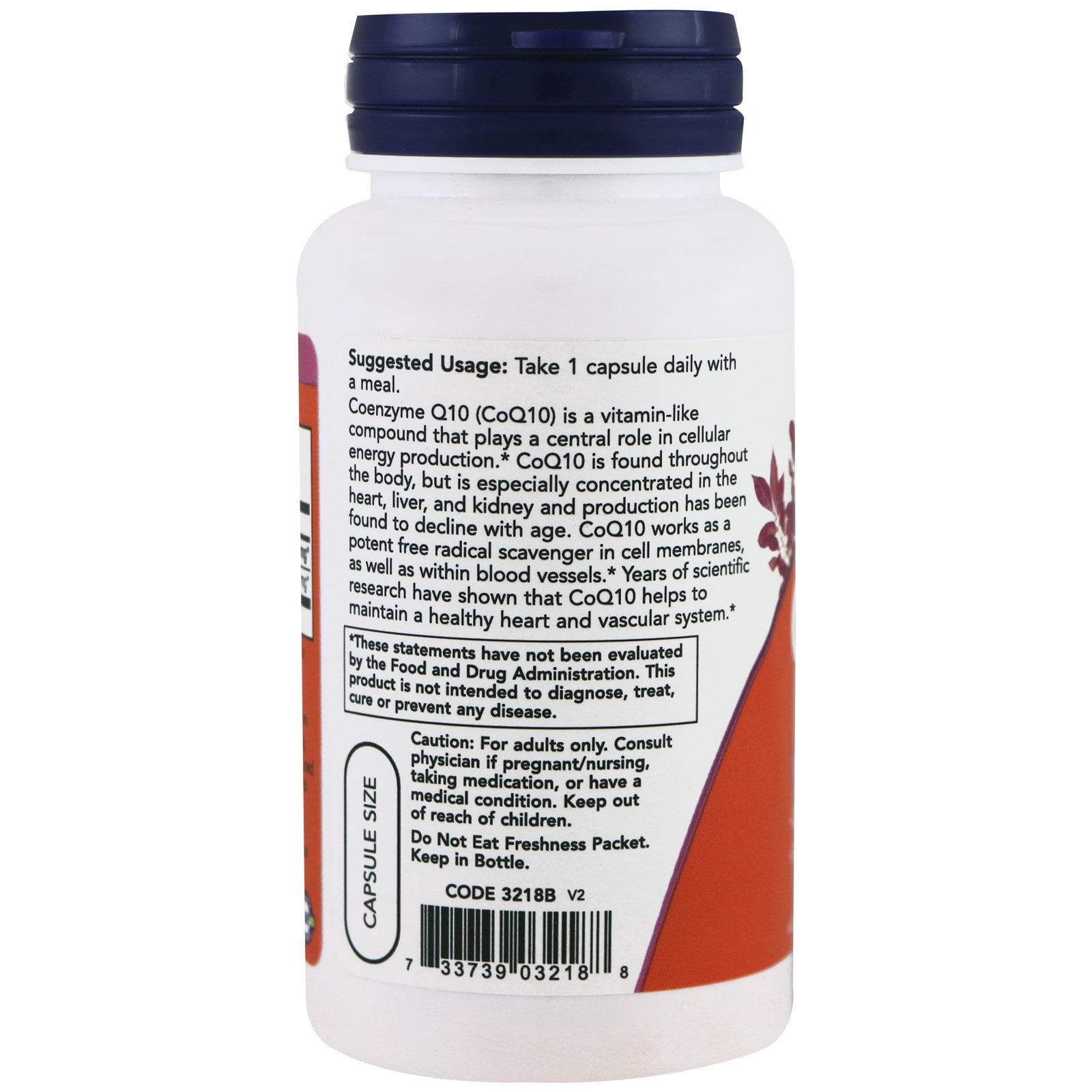 NOW Foods CoQ10, 150 mg, 100 Veg Capsules
