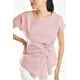 thumbnail image 4 of Blusa de corte asimetrico Roman Fashion /Juvenil, 5107 (Rayas rojo) rojo G, 4 of 5