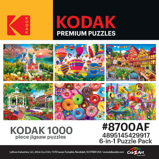 Cra-Z-Art Kodak Multipack 6 in 1 - 1000 Pieces Jigsaw Puzzles - Walmart