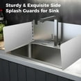 thumbnail image 3 of 2Pcs Side Splash Guards for Sink, Stainless Steel Guard Fences with Screws, Sink Splash Protectors for Home Kitchen Restaurant, 3 of 6