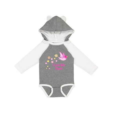 

Inktastic I Love My Papa! Gift Baby Girl Long Sleeve Bodysuit