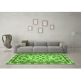 thumbnail image 3 of Ahgly Company Indoor Round Abstract Green Modern Area Rugs, 5' Round, 3 of 4