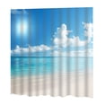 thumbnail image 1 of Cortina de impermeable de 180 x 180 cm, panel transparente, decoración de baño con 19 Sunnimix Cortina de la ducha del cuarto de baño, 1 of 6
