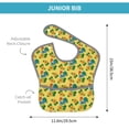 thumbnail image 4 of Hirioo Roosters And Sunflowers for Baby Waterproof Pocket Bib Adjustable Closed for Babies Toddlers with Large Pocket 6-24Months, 4 of 8