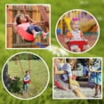 thumbnail image 4 of KINSPORY Toddler & Child Swing Seat, Heavy-Duty High Back Fully Assembled, Iron Chain Eva Swing for Indoor/Outdoor, Hanging Tree Straps（Red）, 4 of 9